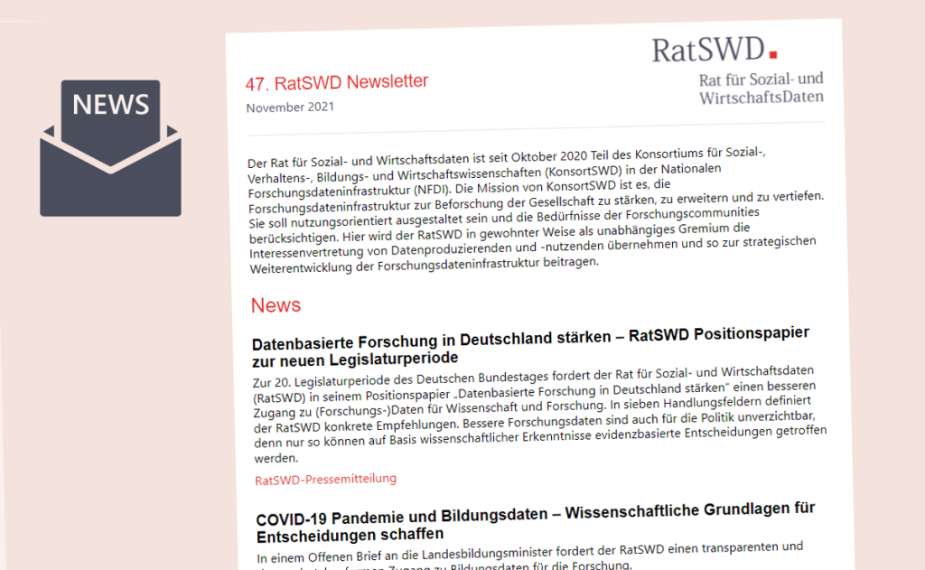 47. RatSWD Newsletter