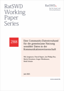 Cover - Eine Community-Datentreuhand für die gemeinsame Nutzung sensibler Daten in der Kommunikationswissenschaft