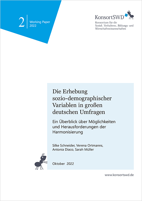 Die Erhebung sozio-demographischer Variablen in großen deutschen Umfragen