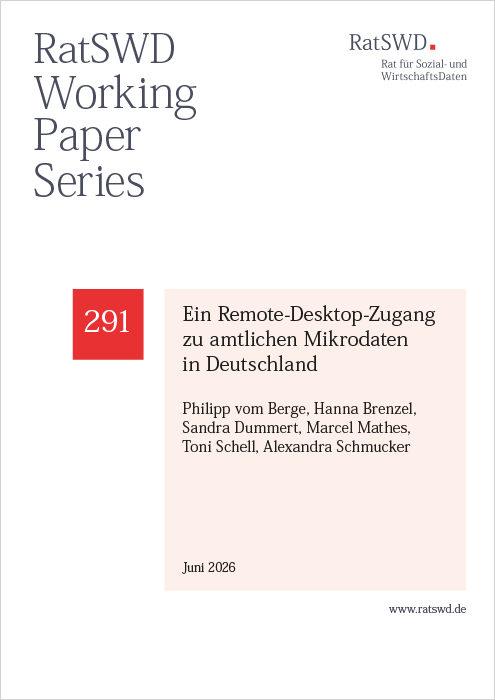 Cover Remote Desktop Zugang zu amtlichen Mikrodaten
