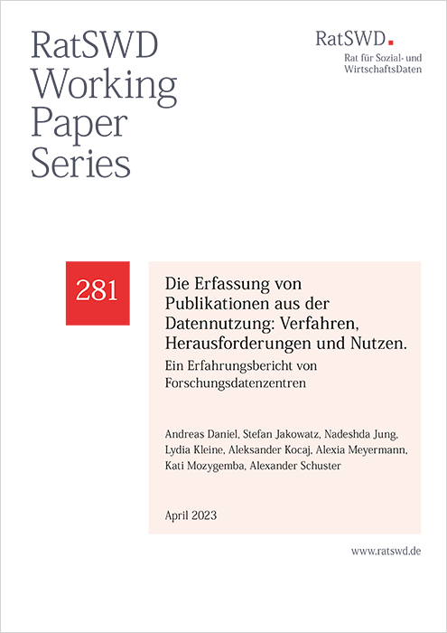 Die Erfassung von Publikationen aus der Datennutzung: Verfahren, Herausforderungen und Nutzen.